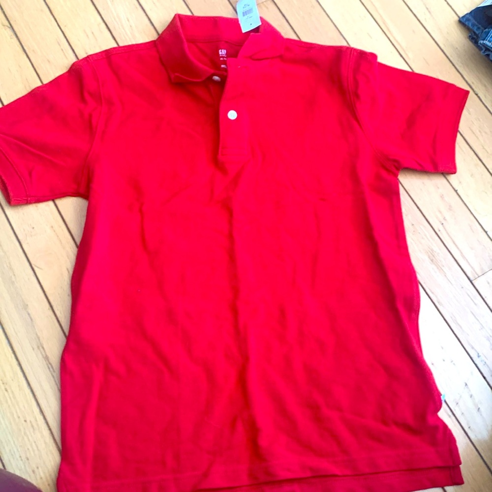GAP NWT POLO SHIRT red size XL(12) shirt sleeves